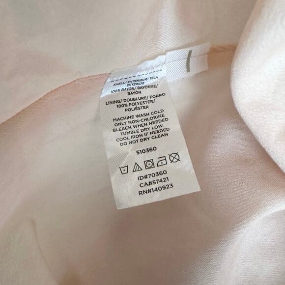 Loft Short Flounce Dress WMNS M Pink Floral Mini Sleeveless Ruffle Elastic Waist - Picture 6 of 8